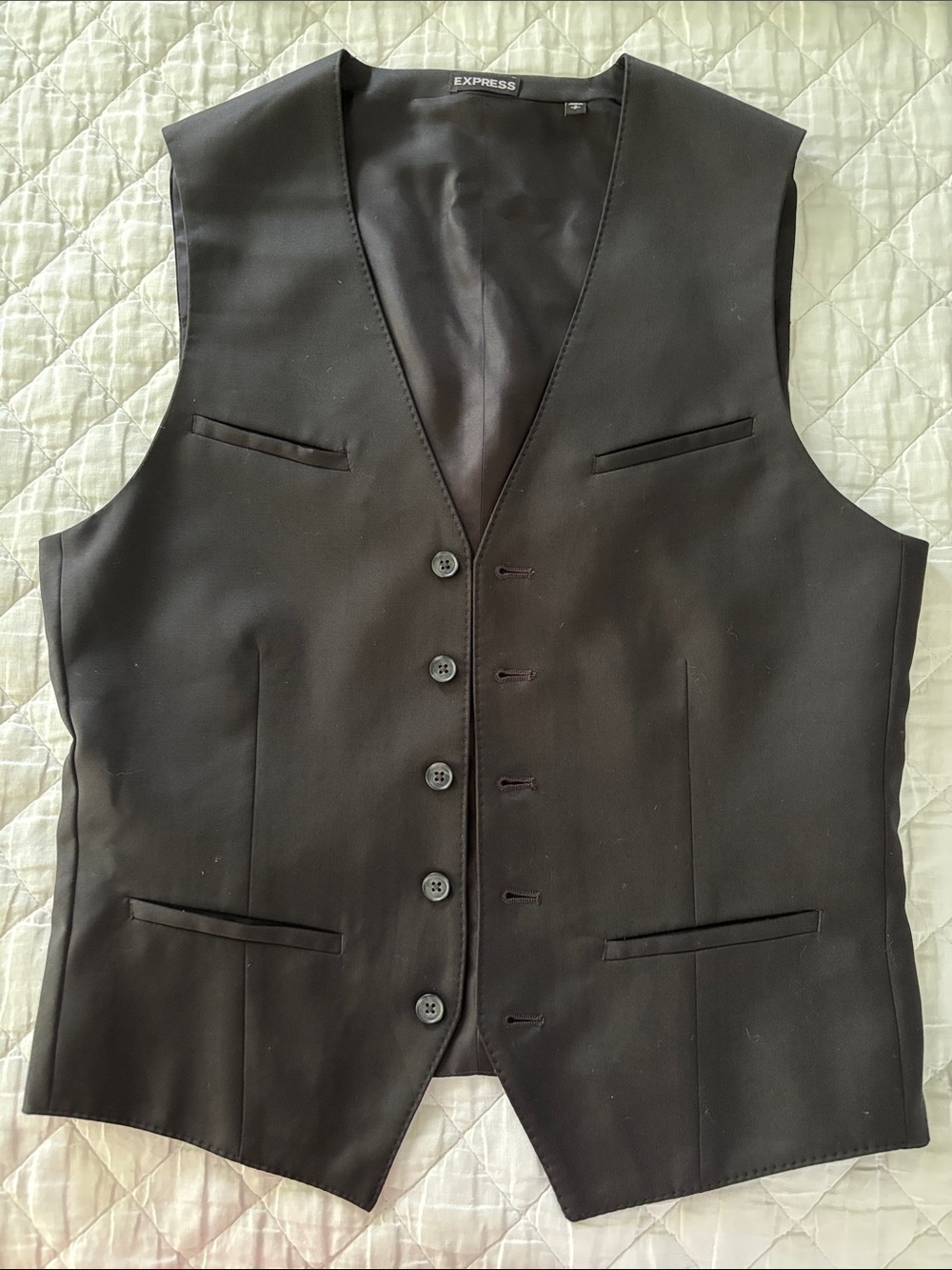 Express Black Men's Dress Vest